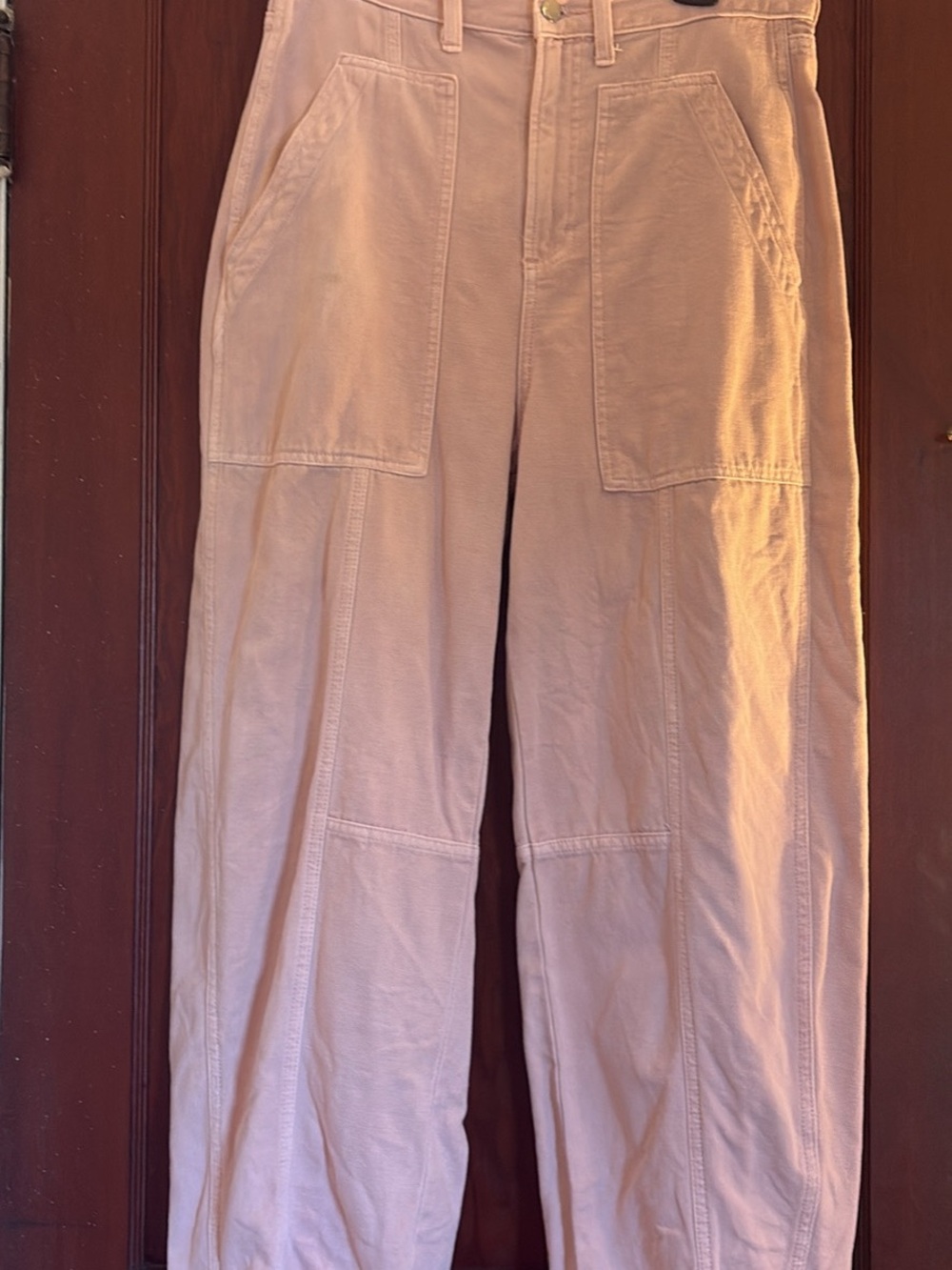 Universal Thread Pink High Rise Barrel Leg Pants - Picture 3 of 11